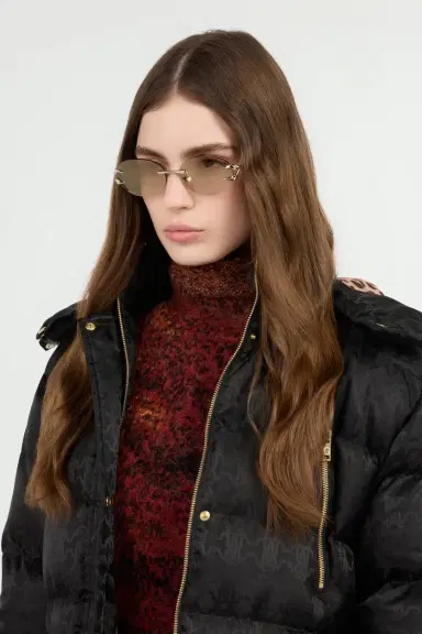 Roberto Cavalli Round shape rimless sunglasses | Thumbnail 3