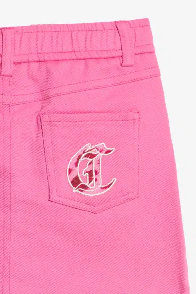 Roberto Cavalli Pink Cotton Miniskirt | Thumbnail 4 Roberto Cavalli Pink Cotton Miniskirt | Thumbnail 4