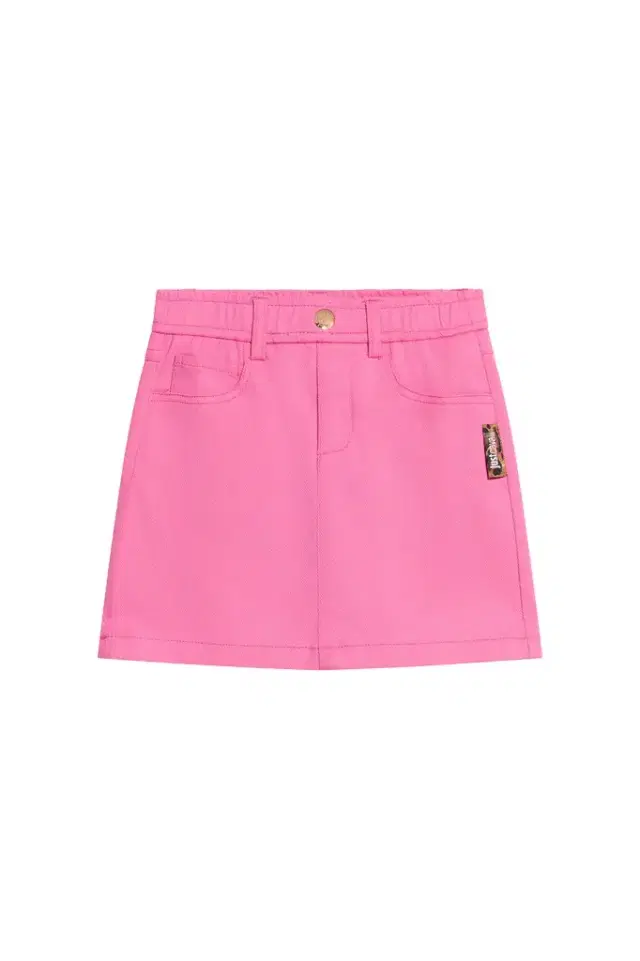 Pink Cotton Miniskirt