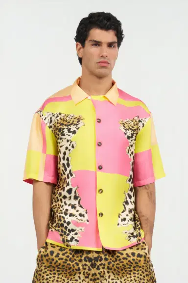 Roberto Cavalli Cavalli Pop Print Silk Shirt | Thumbnail 2 Roberto Cavalli Cavalli Pop Print Silk Shirt | Thumbnail 2