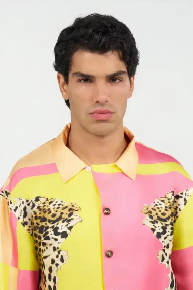 Roberto Cavalli Cavalli Pop Print Silk Shirt | Thumbnail 5 Roberto Cavalli Cavalli Pop Print Silk Shirt | Thumbnail 5