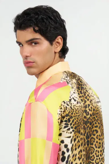 Roberto Cavalli Cavalli Pop Print Silk Shirt | Thumbnail 6 Roberto Cavalli Cavalli Pop Print Silk Shirt | Thumbnail 6