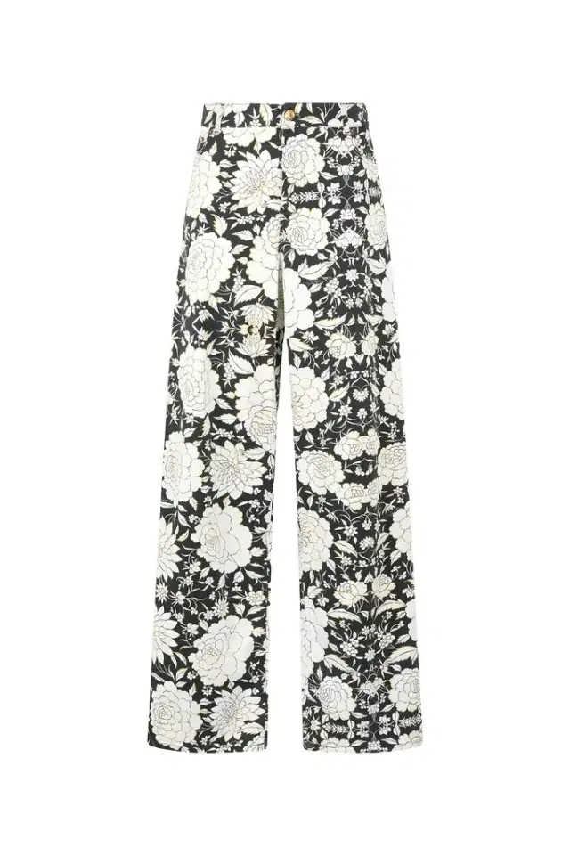 Roberto Cavalli Pants With All-Over Floral Print