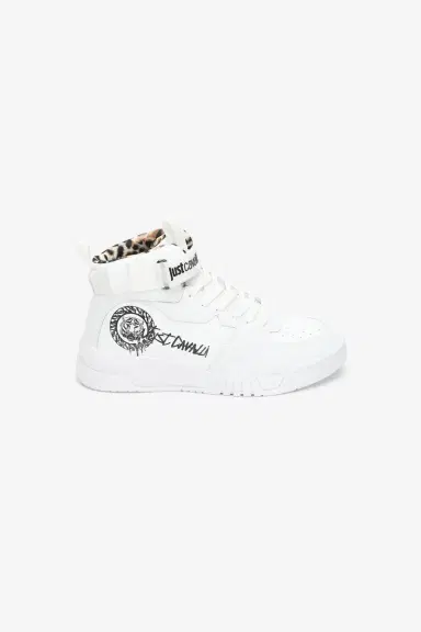 Roberto Cavalli White High Top Sneakers | Thumbnail 2 Roberto Cavalli White High Top Sneakers | Thumbnail 2