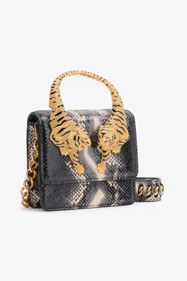 Roberto Cavalli Python-Print Roar Bag | Thumbnail 5 Roberto Cavalli Python-Print Roar Bag | Thumbnail 5
