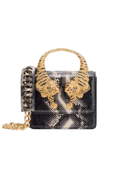 Roberto Cavalli Python-Print Roar Bag | Thumbnail 1 Roberto Cavalli Python-Print Roar Bag | Thumbnail 1
