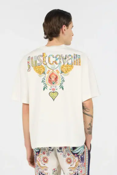 Roberto Cavalli Off-White T-Shirt | Thumbnail 3
