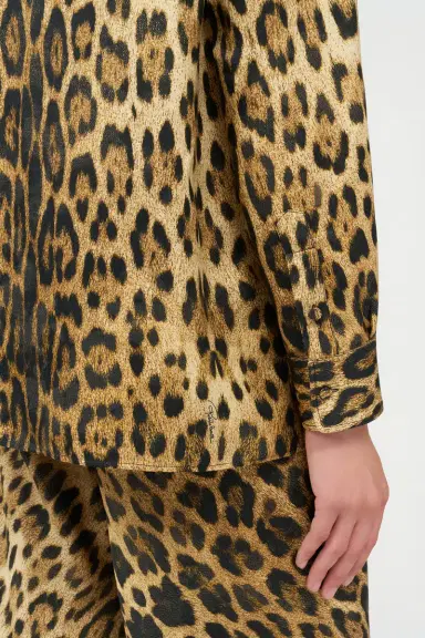 Roberto Cavalli Silk Shirt with Jaguar Print | Thumbnail 6 Roberto Cavalli Silk Shirt with Jaguar Print | Thumbnail 6