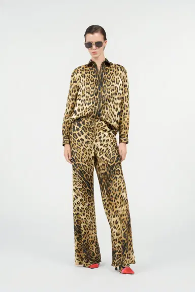 Roberto Cavalli Silk Shirt with Jaguar Print | Thumbnail 7 Roberto Cavalli Silk Shirt with Jaguar Print | Thumbnail 7