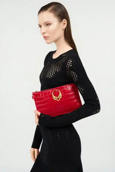 Roberto Cavalli Roar Leather Pouch | Thumbnail 2