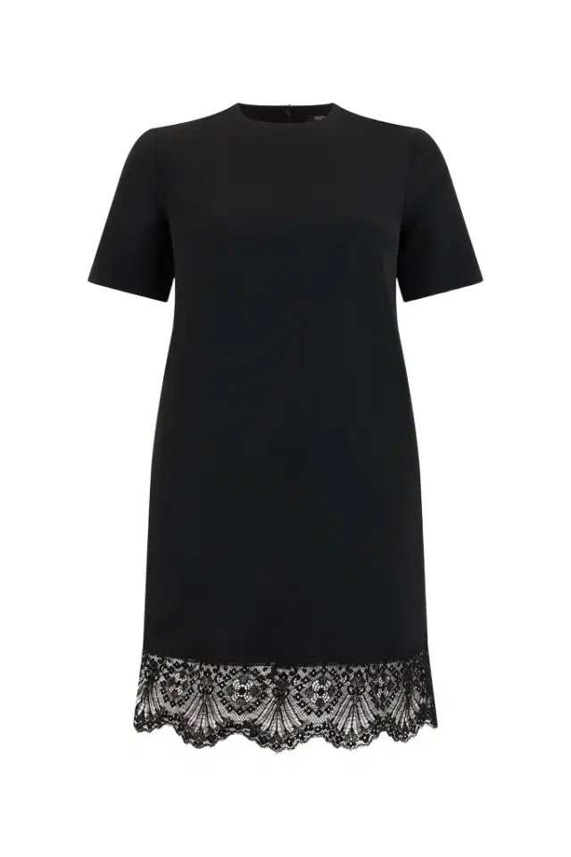 Roberto Cavalli Mini Dress With Lace On The Hem