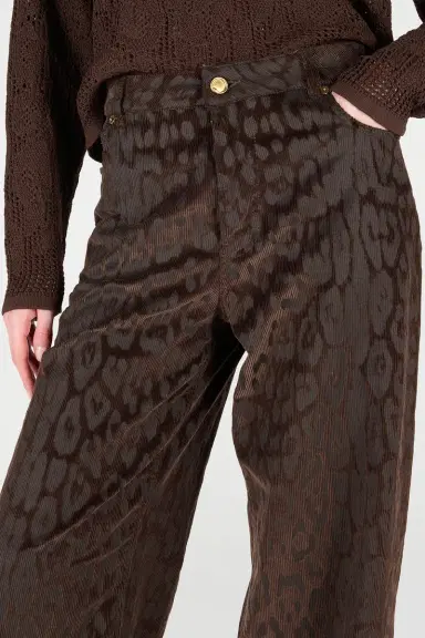 Roberto Cavalli Jaguar Skin Corduroy Pants | Thumbnail 5