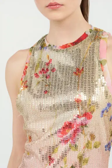 Roberto Cavalli Miami Flowers Print Mini Dress | Thumbnail 4 Roberto Cavalli Miami Flowers Print Mini Dress | Thumbnail 4