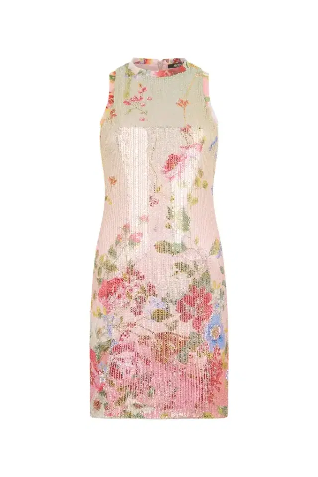 Miami Flowers Print Mini Dress