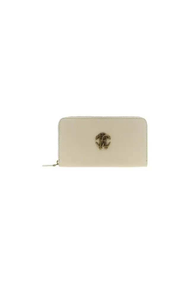 Roberto Cavalli Wallet with Monogram RC and zip