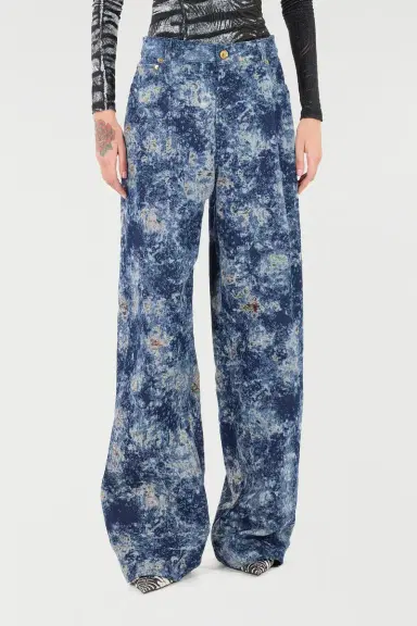 Roberto Cavalli Loose Fit Bleached-Effect Jeans | Thumbnail 2