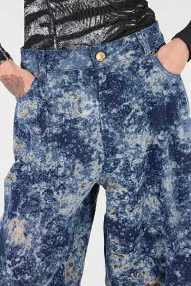 Roberto Cavalli Loose Fit Bleached-Effect Jeans | Thumbnail 5