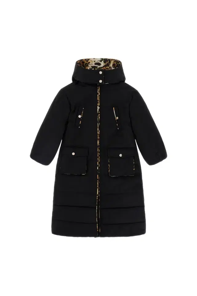 Roberto Cavalli Animal Print Puffer Coat