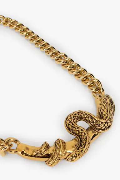 Roberto Cavalli Serpentine Gold Necklace | Thumbnail 5 Roberto Cavalli Serpentine Gold Necklace | Thumbnail 5