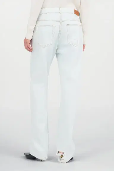 Roberto Cavalli Light-Wash Denim Jeans with Distressed Details | Thumbnail 3