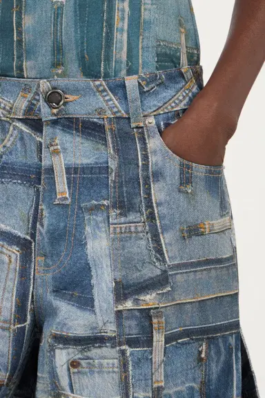 Roberto Cavalli Patchwork Capsule Collection Cargo Jeans | Thumbnail 5