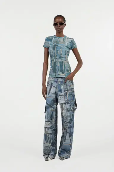 Roberto Cavalli Patchwork Capsule Collection Cargo Jeans | Thumbnail 7