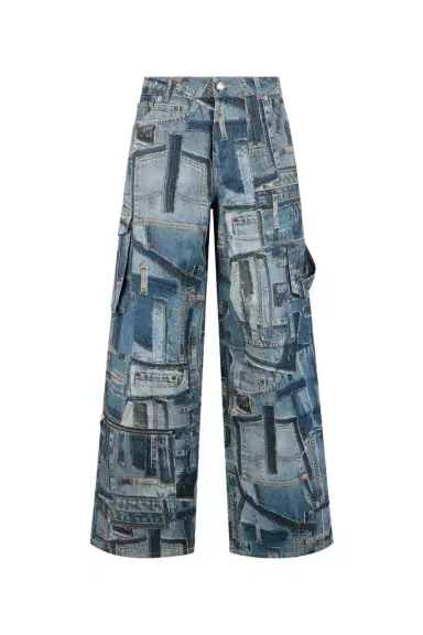 Roberto Cavalli Patchwork Capsule Collection Cargo Jeans | Thumbnail 1