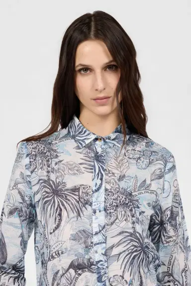 Roberto Cavalli Stange Jungle Print Shirt | Thumbnail 4 Roberto Cavalli Stange Jungle Print Shirt | Thumbnail 4