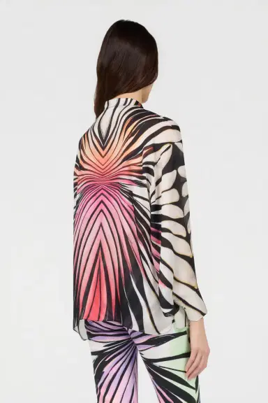 Roberto Cavalli Ray Of Paradise Print Silk Shirt | Thumbnail 3 Roberto Cavalli Ray Of Paradise Print Silk Shirt | Thumbnail 3