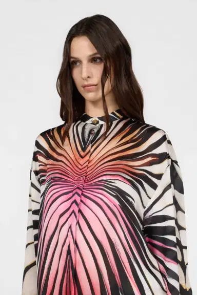 Roberto Cavalli Ray Of Paradise Print Silk Shirt | Thumbnail 4 Roberto Cavalli Ray Of Paradise Print Silk Shirt | Thumbnail 4