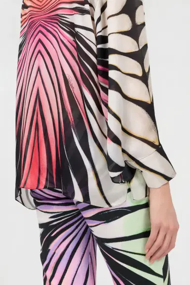 Roberto Cavalli Ray Of Paradise Print Silk Shirt | Thumbnail 5 Roberto Cavalli Ray Of Paradise Print Silk Shirt | Thumbnail 5