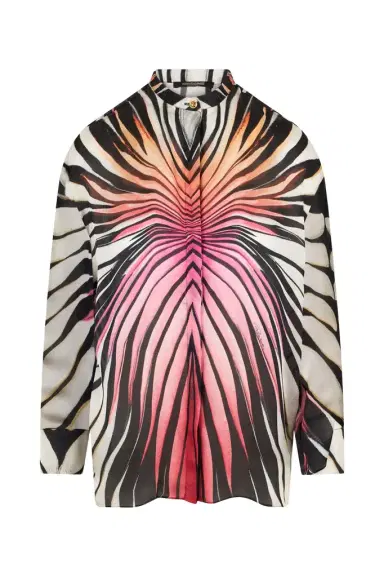 Roberto Cavalli Ray Of Paradise Print Silk Shirt | Thumbnail 1 Roberto Cavalli Ray Of Paradise Print Silk Shirt | Thumbnail 1