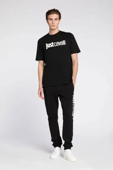 Roberto Cavalli Just Cavalli Logo-Print Cotton T-Shirt | Thumbnail 2