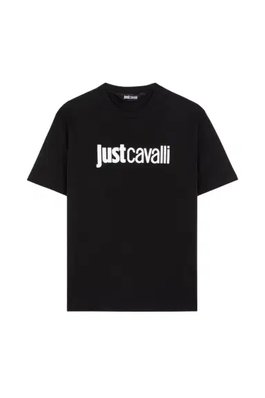 Roberto Cavalli Just Cavalli Logo-Print Cotton T-Shirt | Thumbnail 1
