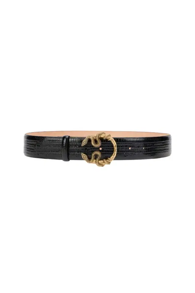 Roberto Cavalli Serpentine Leather Belt