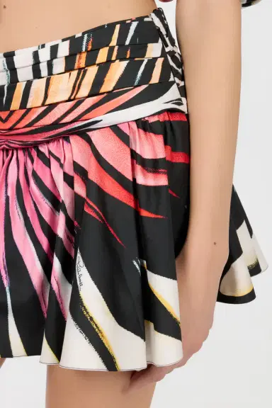 Roberto Cavalli Ray Of Paradise Print Mini Skirt | Thumbnail 4 Roberto Cavalli Ray Of Paradise Print Mini Skirt | Thumbnail 4