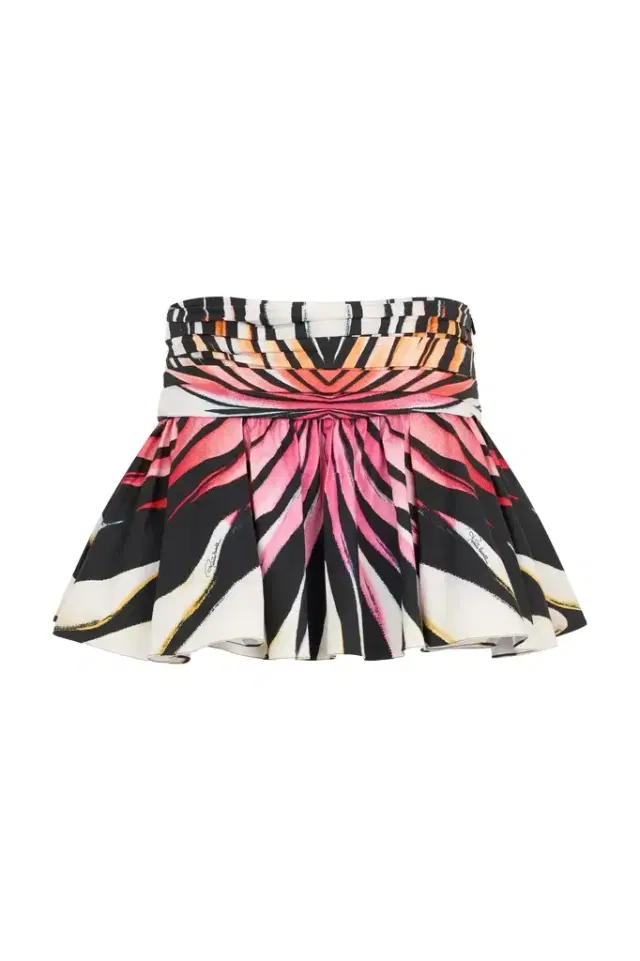 Ray Of Paradise Print Mini Skirt