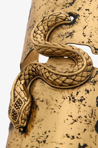Roberto Cavalli Antiqued Gold Cuff Bracelet with Snake | Thumbnail 5