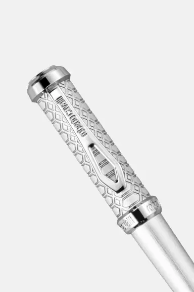 Roberto Cavalli Roberto Cavalli Ballpoint Snake Pen, Full Silver Tone | Thumbnail 2
