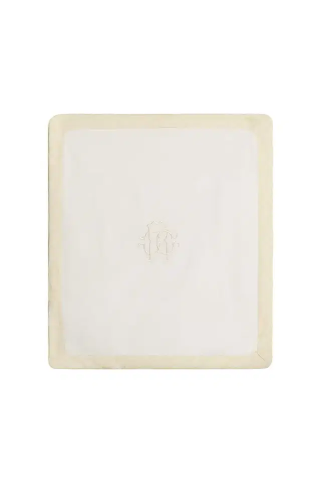Roberto Cavalli Monogram Zebra Print Blanket