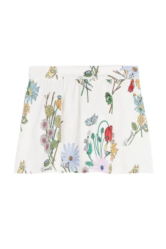 Roberto Cavalli Floral-Print Skirt