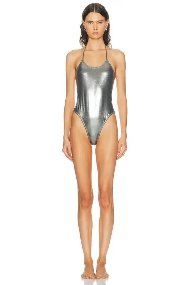 Metallic One Piece Swimsuit