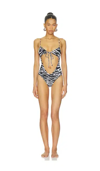 The Attico Zebra One Piece Swimsuit | Thumbnail 6 The Attico Zebra One Piece Swimsuit | Thumbnail 6