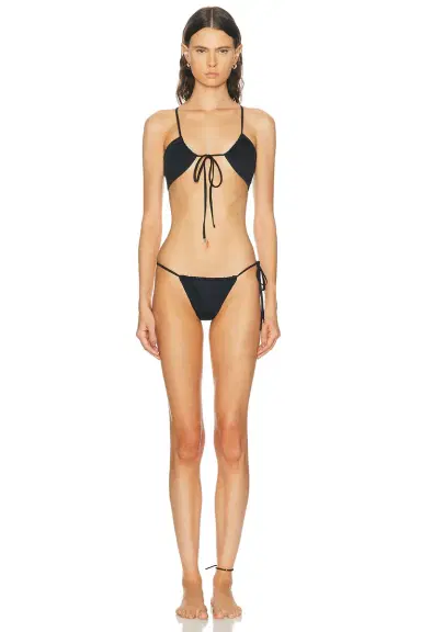 THE ATTICO Tie Bikini Set | Thumbnail 1