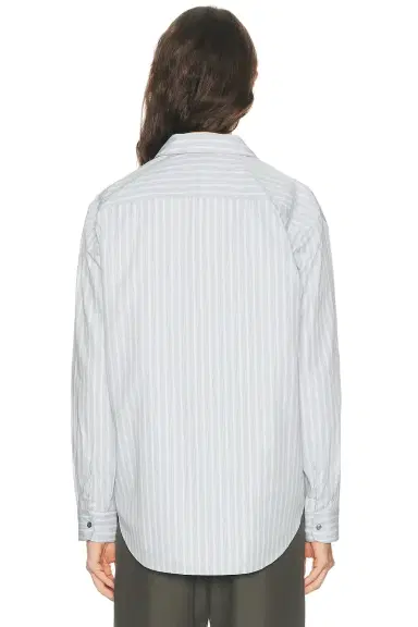 LESET Yoshi Stripe Classic Button Down Top | Thumbnail 3