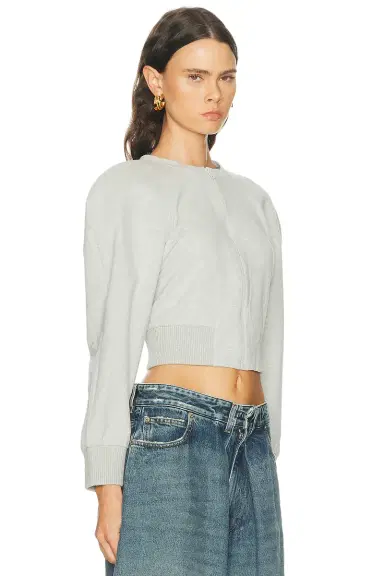 Norma Kamali Oversized Crew Neck Bomber 1980s Jacket | Thumbnail 2