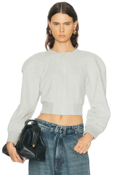 Norma Kamali Oversized Crew Neck Bomber 1980s Jacket | Thumbnail 1