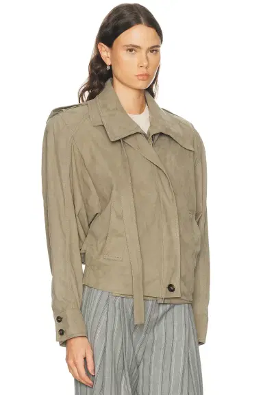 Stella McCartney Suede Double Layer Jacket | Thumbnail 3 Stella McCartney Suede Double Layer Jacket | Thumbnail 3