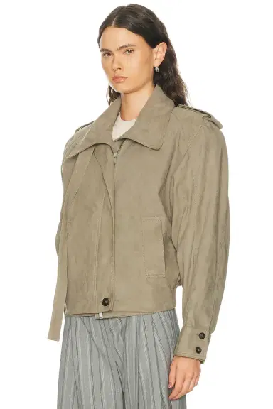 Stella McCartney Suede Double Layer Jacket | Thumbnail 4 Stella McCartney Suede Double Layer Jacket | Thumbnail 4