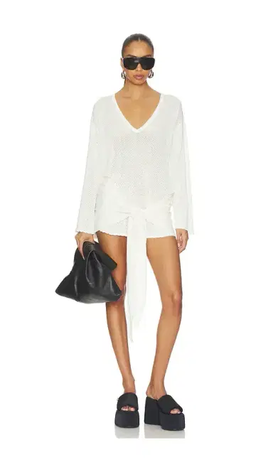 The Attico V Neck Mini Dress | Thumbnail 5 The Attico V Neck Mini Dress | Thumbnail 5